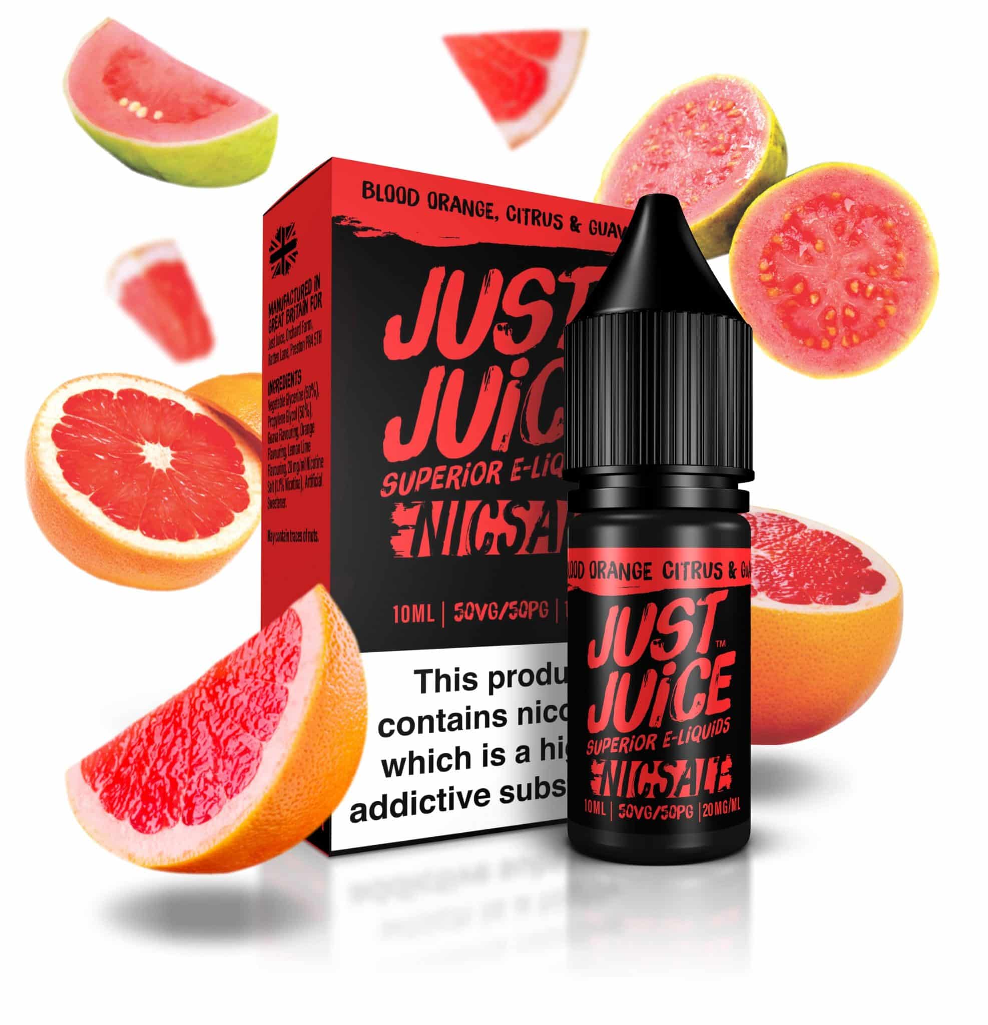 Blood Orange, Citrus & Guava Salt 10ml - Just Juice