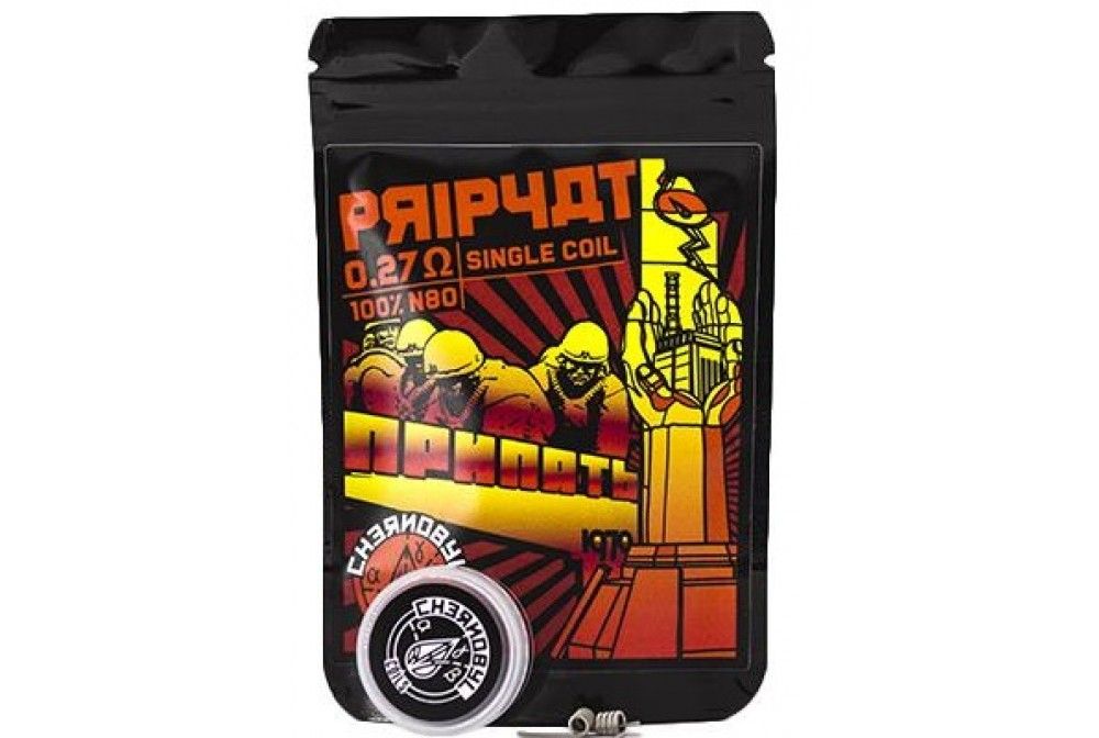 Resistencias Pripyat 0.27Ω Single Coil - Chernobyl by Charro Coils