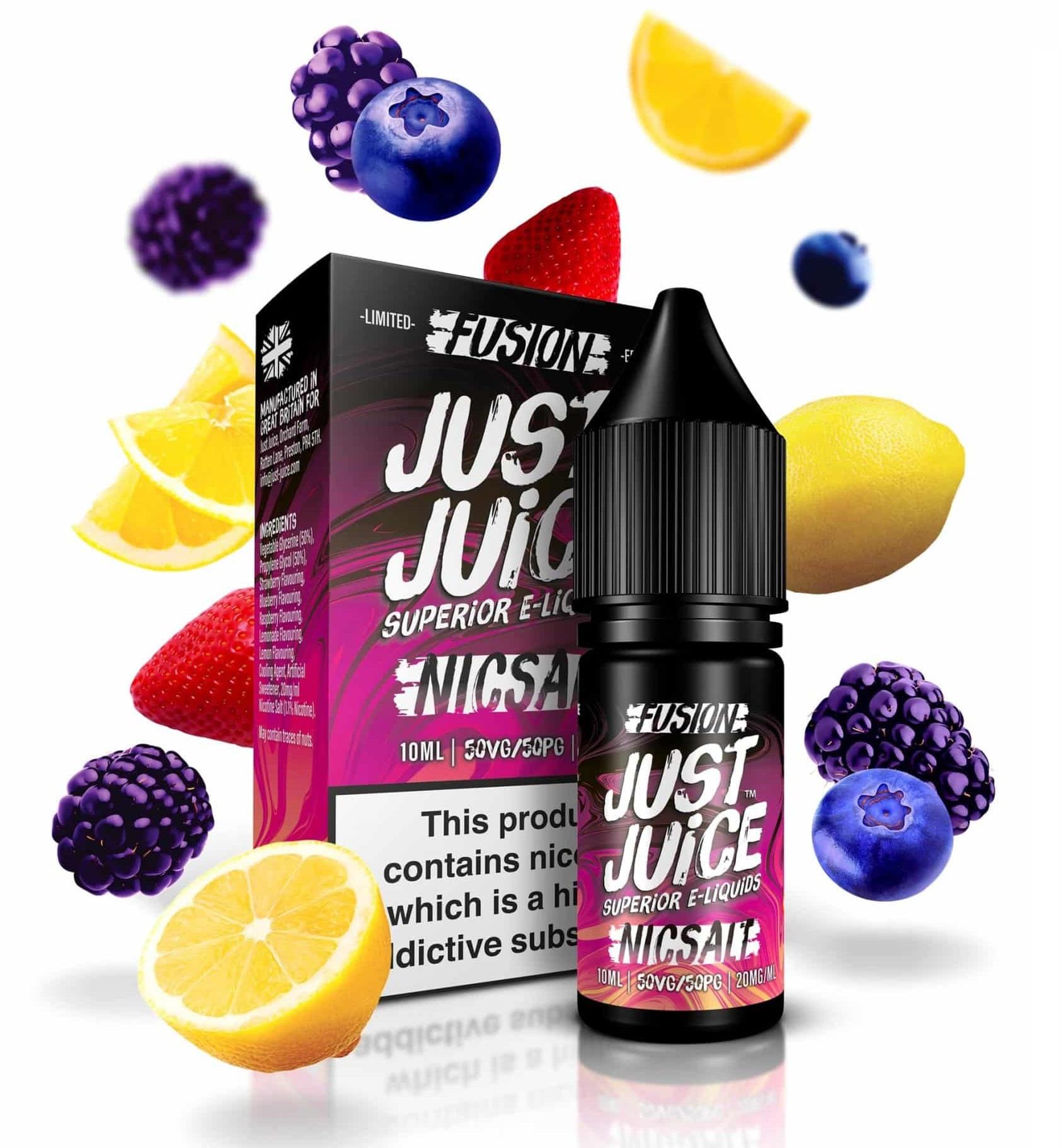 Berry Burst & Lemonade Fusion Salt 10ml - Just Juice
