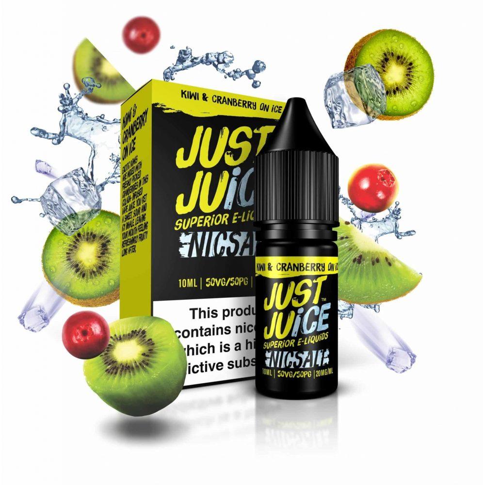 Kiwi & Cranberry On Ice Salt 10ml - Just Juice