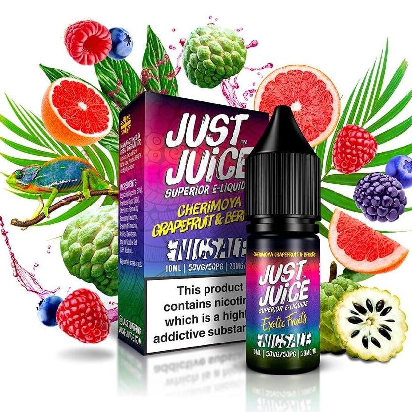 Cherimoya, Grapefuit & Berries Salt 10ml - Just Juice