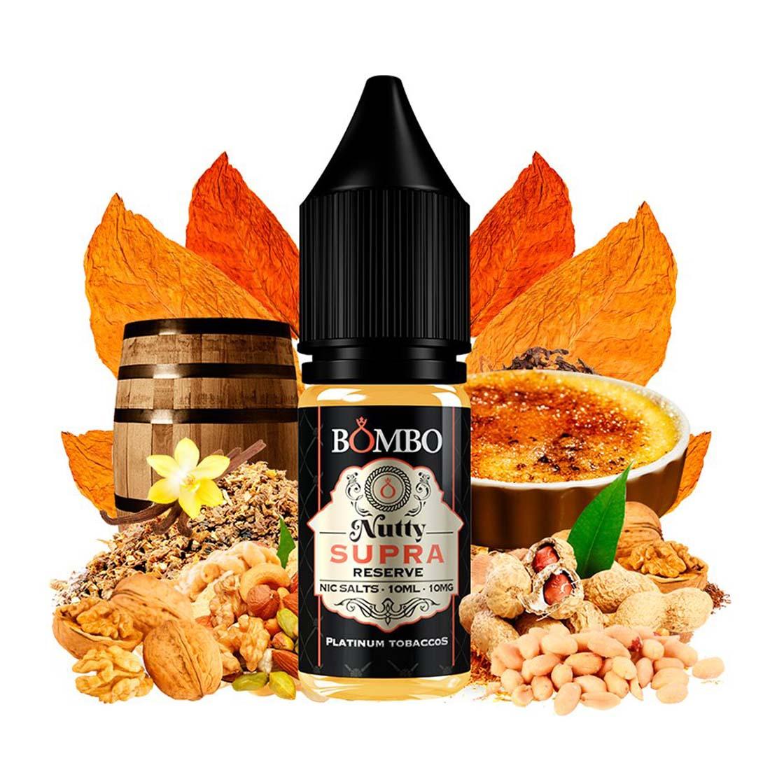 Nutty Supra Reserve Salt 10ml - Platinum Tobaccos by Bombo