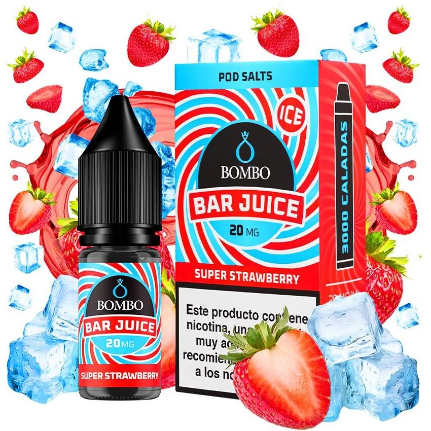 Super Strawberry 10ml - Bar juice by Bombo