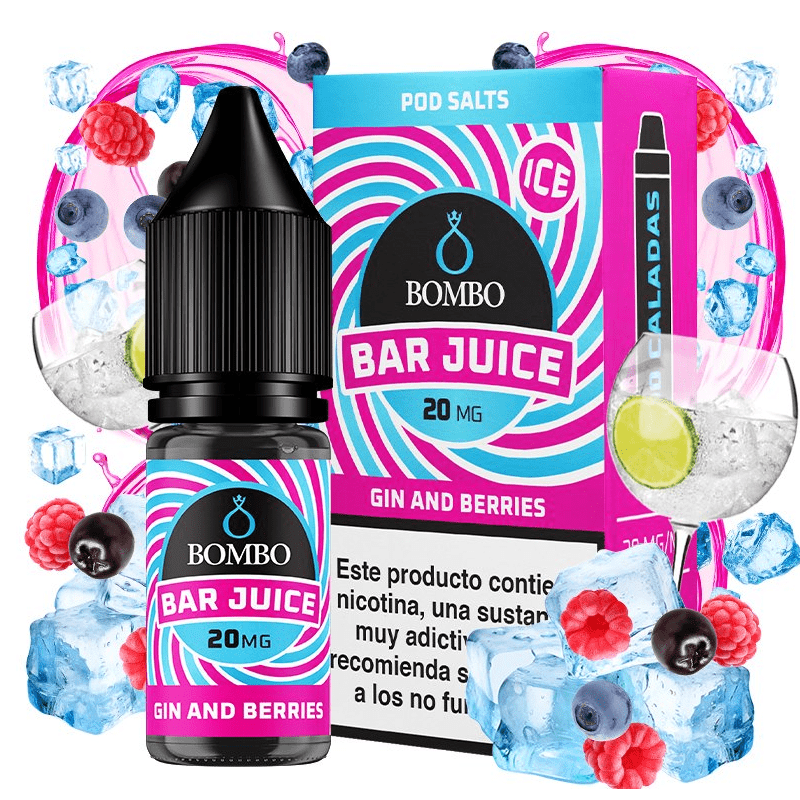 Gin Berries Ice Salt 10ml - Bar juice by Bombo