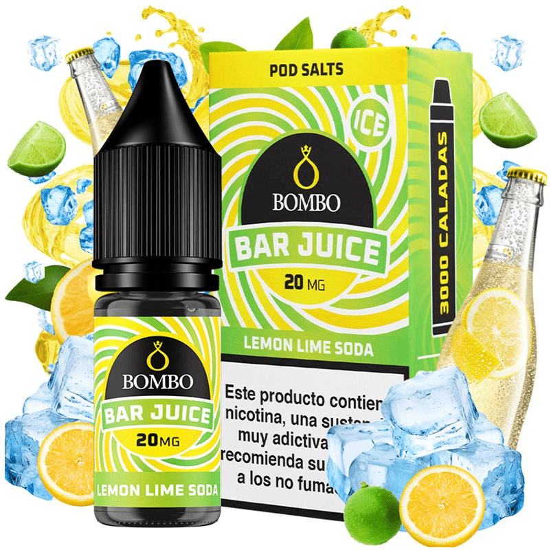 Lemon Lime Soda Ice Salt 10ml - Bar juice by Bombo