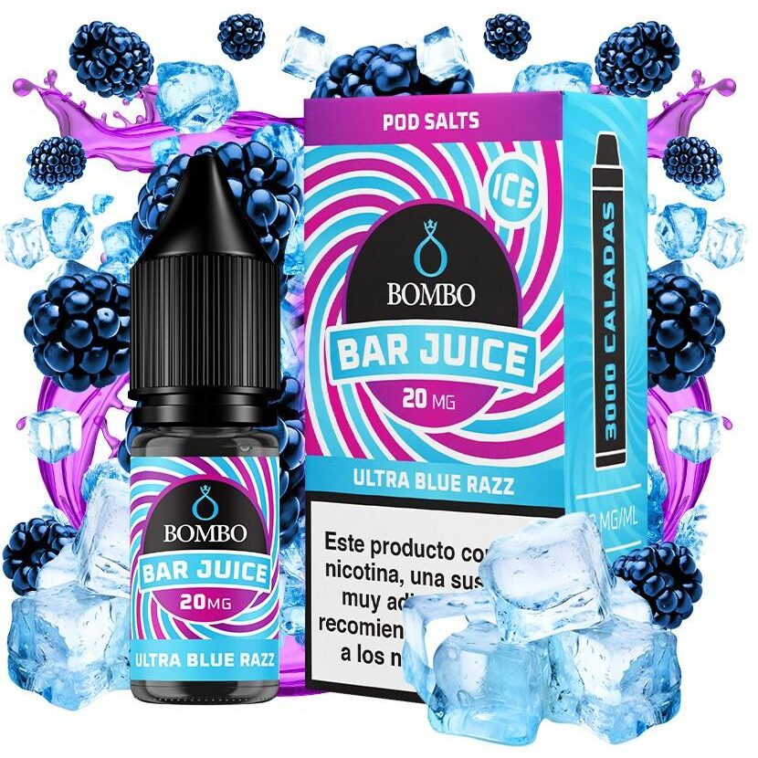 Ultra Blue Razz Ice Salt - Bar juice by Bombo