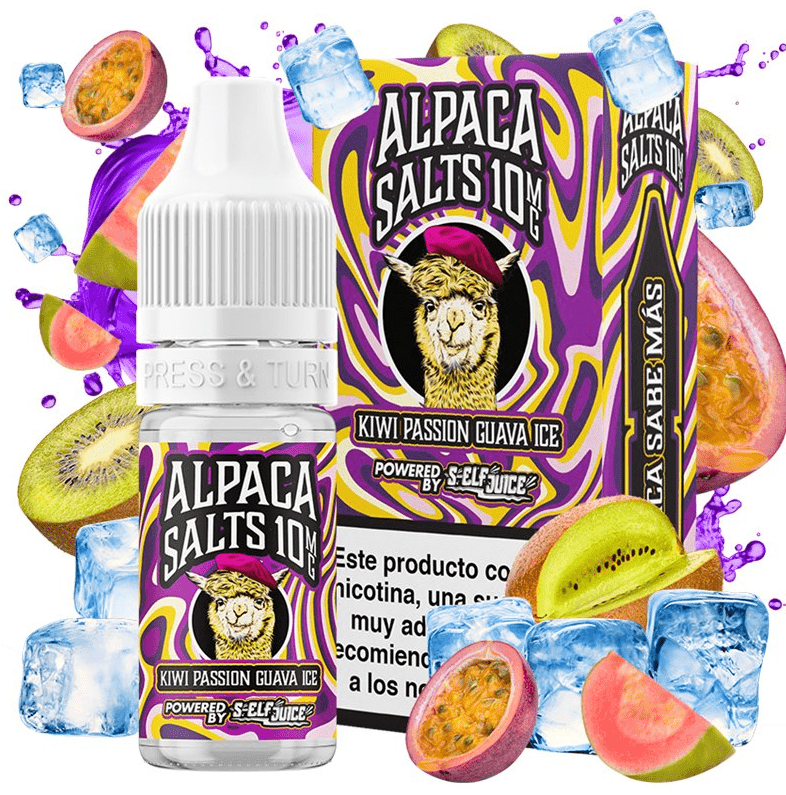 Kiwi Passion Guava Ice Salt 10ml - Alpaca
