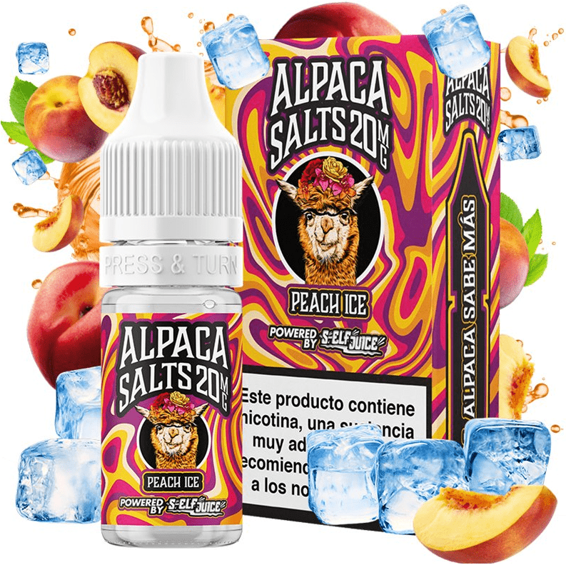 Peach Ice Salt 10ml - Alpaca