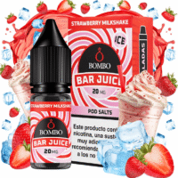 Strawberry Milkshake Ice Salt 10ml - Bar juice by Bombo