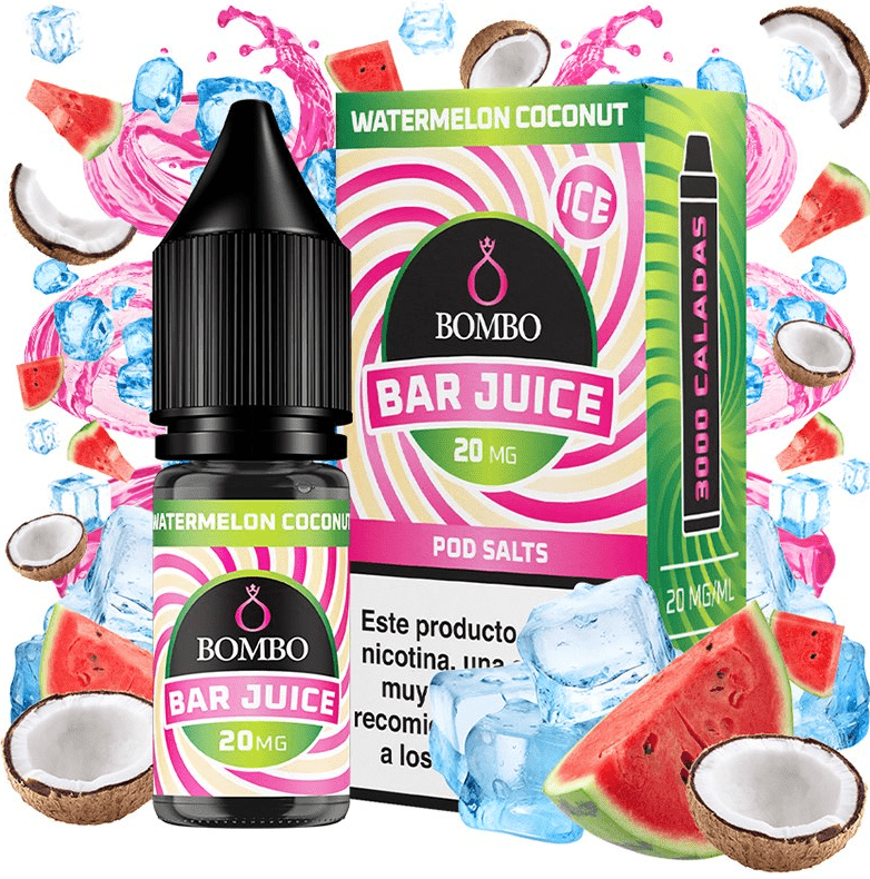 Watermelon Coconut Ice Salt 10ml - Bar juice by Bombo