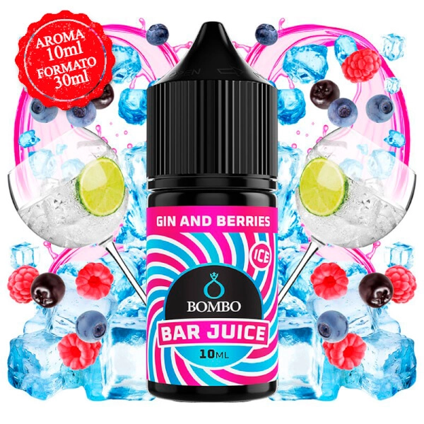 Gin & Berries Ice Aroma 10ml (Longfill) - Bombo Bar Juice