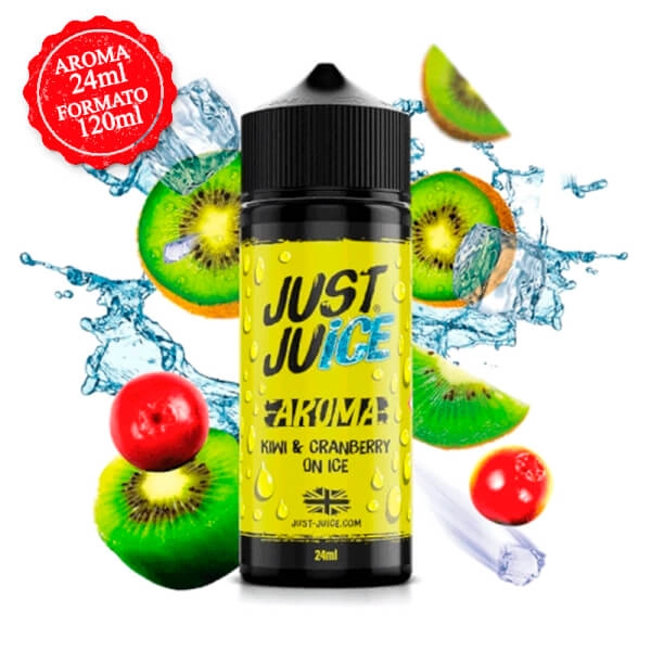 Kiwi Cranberry Ice Aroma (Longfill) 24ml - Just Juice
