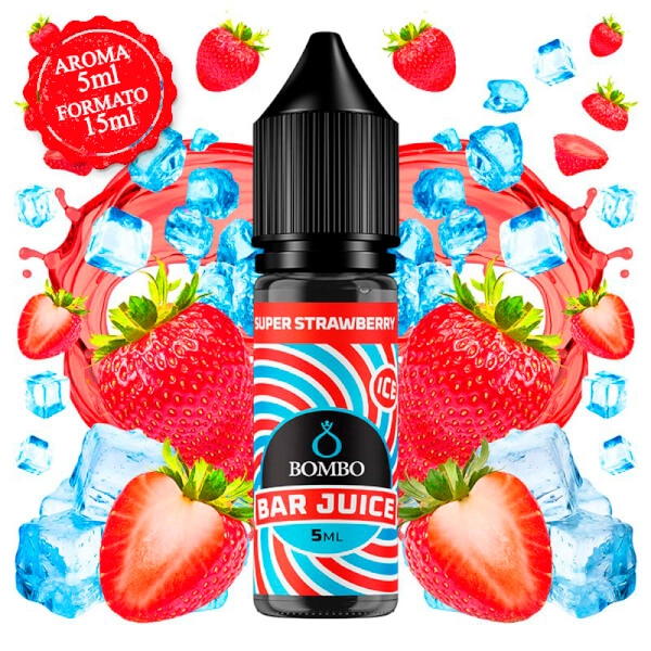 Super Strawberry Ice Aroma 5ml (Longfill) - Bombo Bar Juice