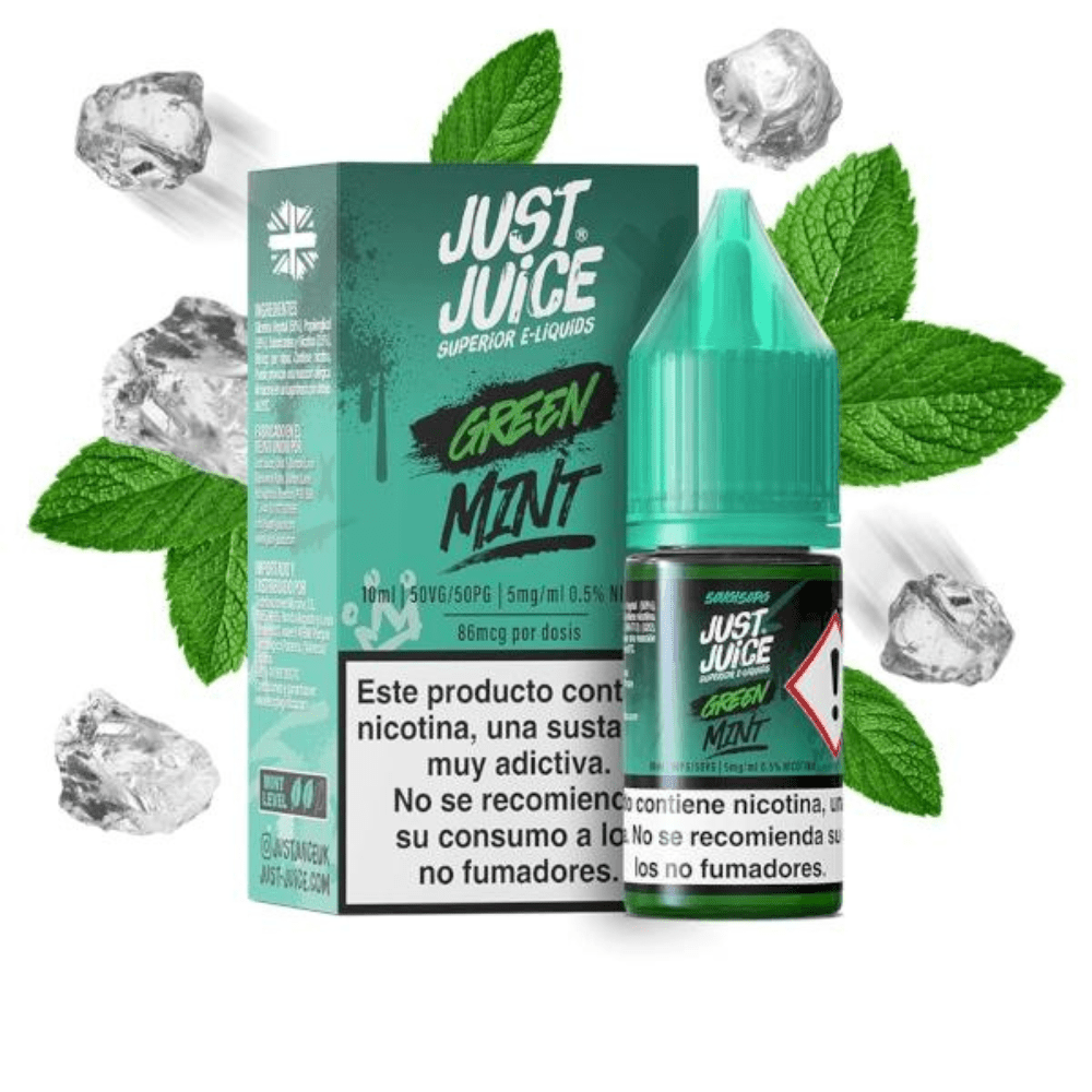 Green Mint Range Salt 10ml - Just Juice