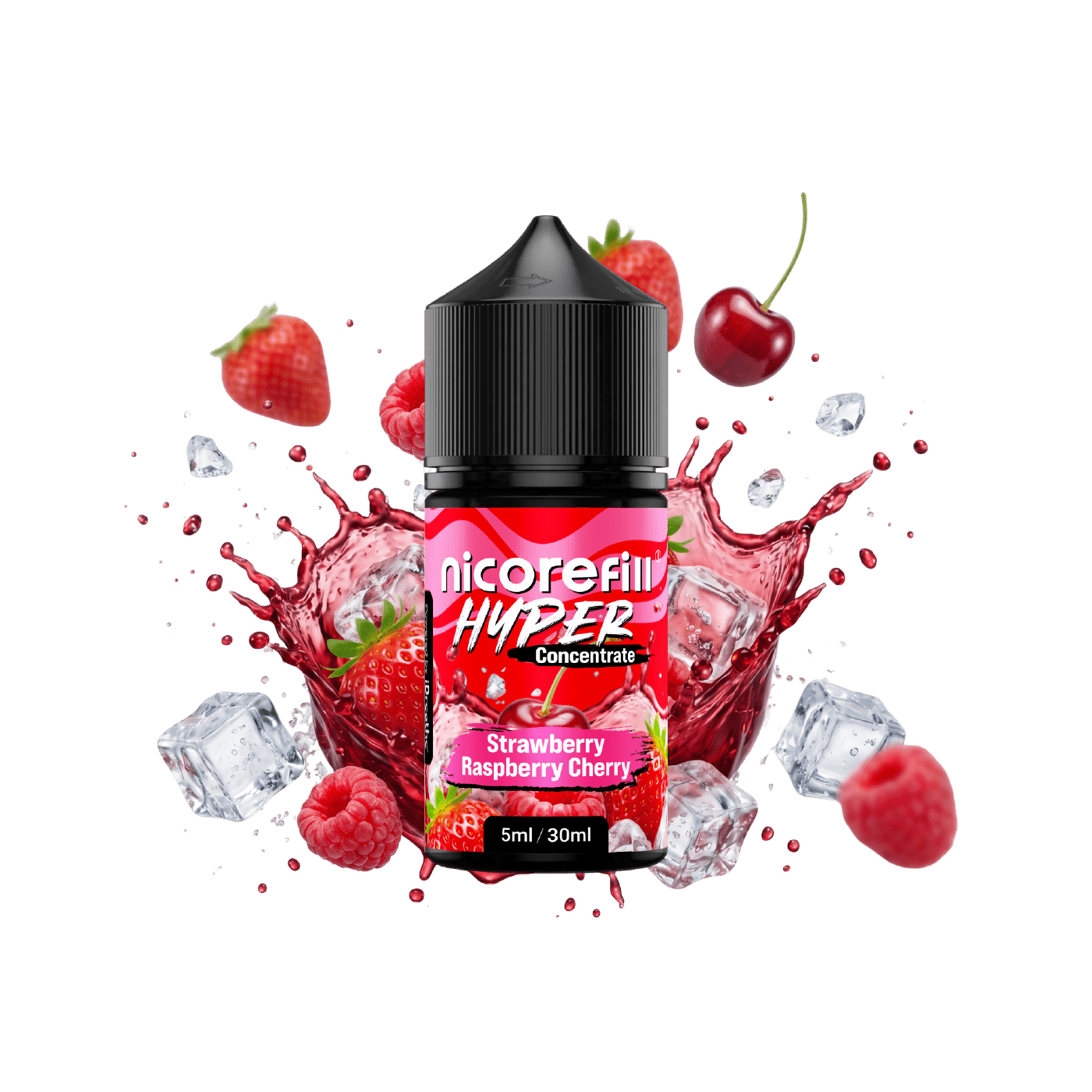 Strawberry Raspberry Cherry Aroma Hyper (Longfill) 5ml - Nicorefill