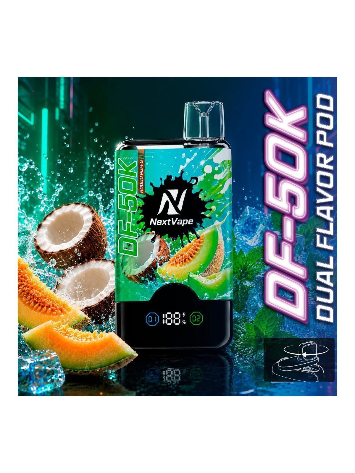 Pod Desechable DF-50K Coconut Melon & Extra Cool Mint 50.000Puffs/0mg - NextVape